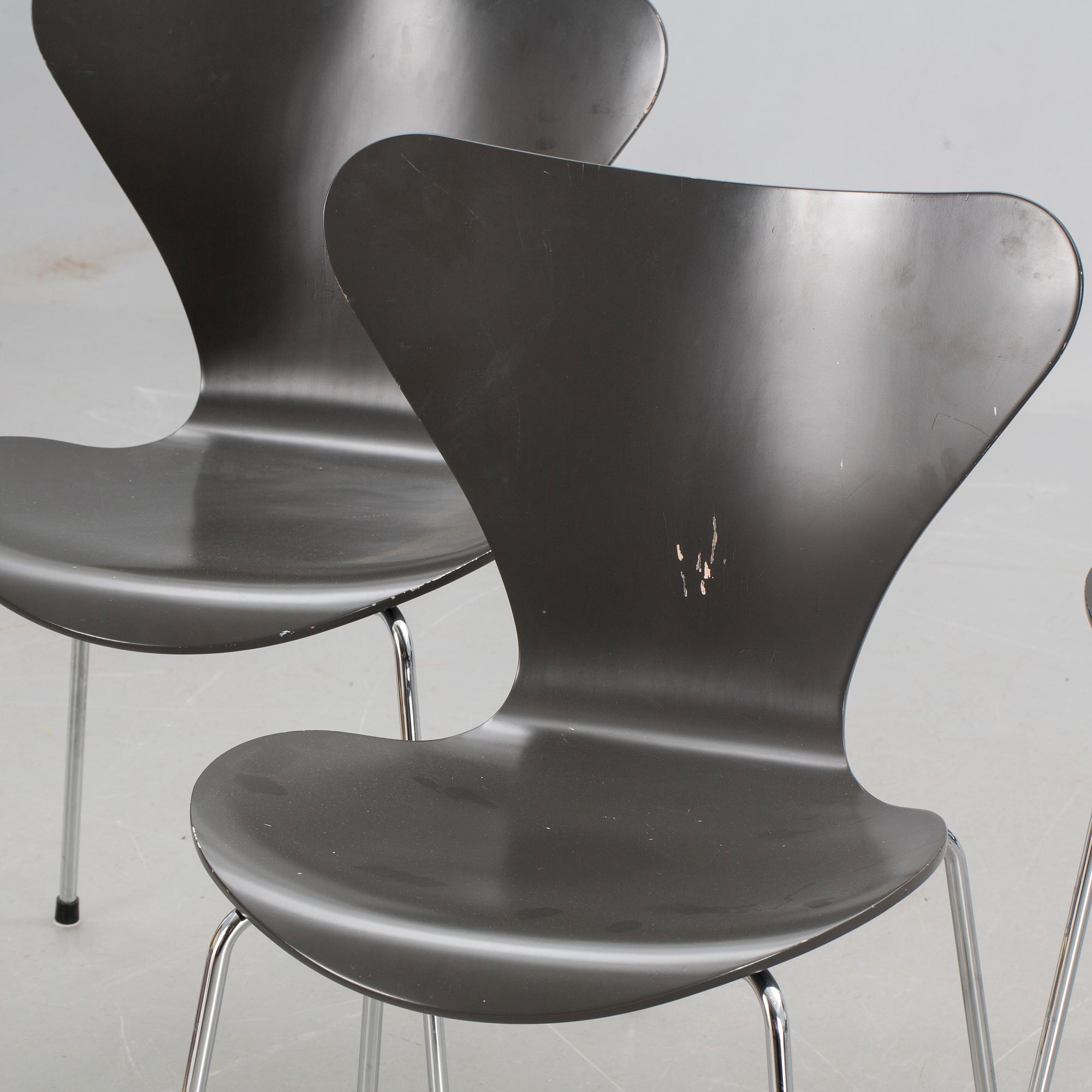 STOLAR, 6 st, "Sjuan", Arne Jacobsen, Fritz Hansen, Danmark 2004.