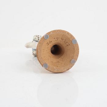 Lisa Larson,  "Leopardkvinna", a stoneware sculpture.