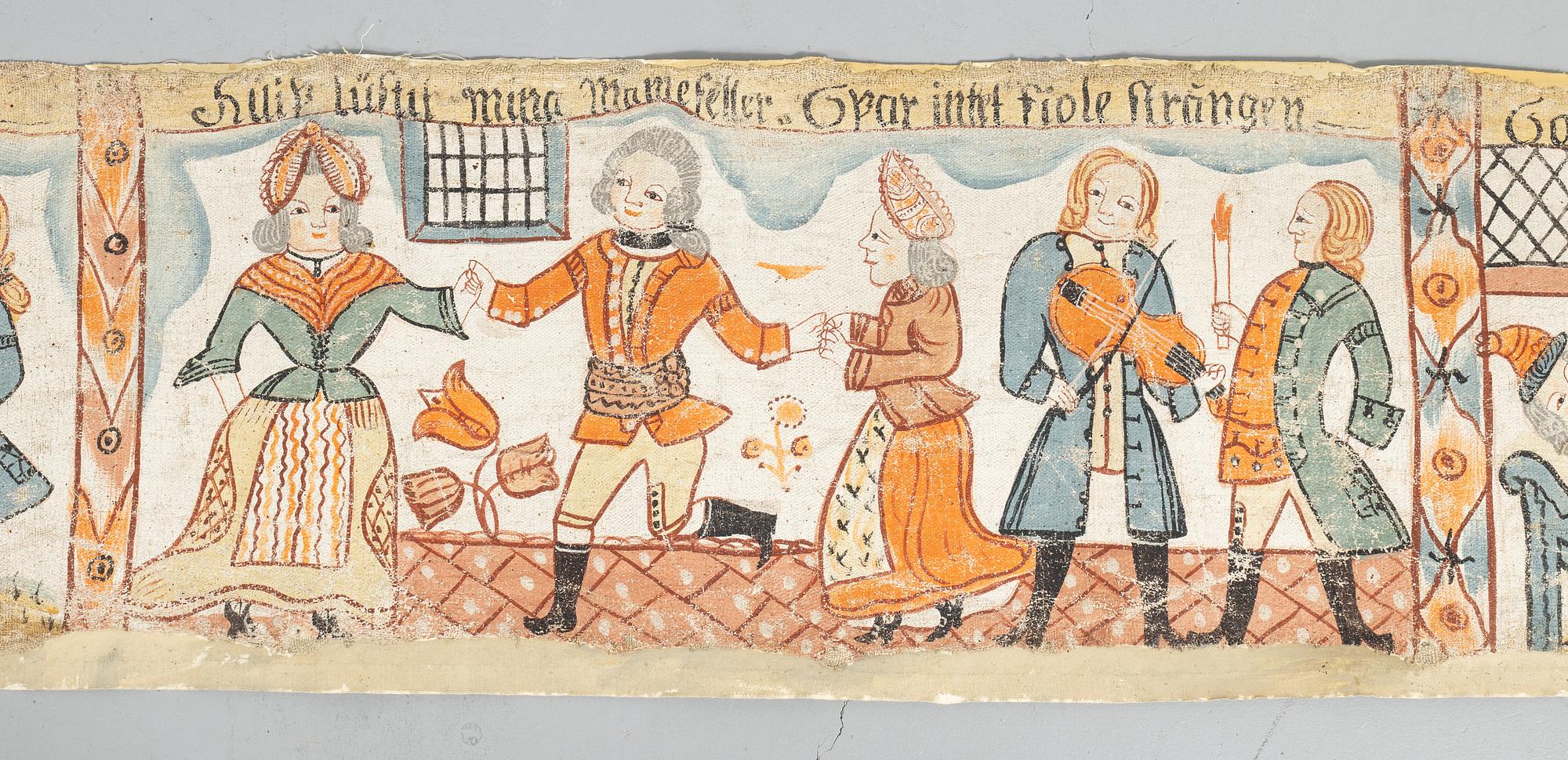 Bonadsmålning, tillskriven Per I Lusshult (Per Nilsson) (1741-1820).