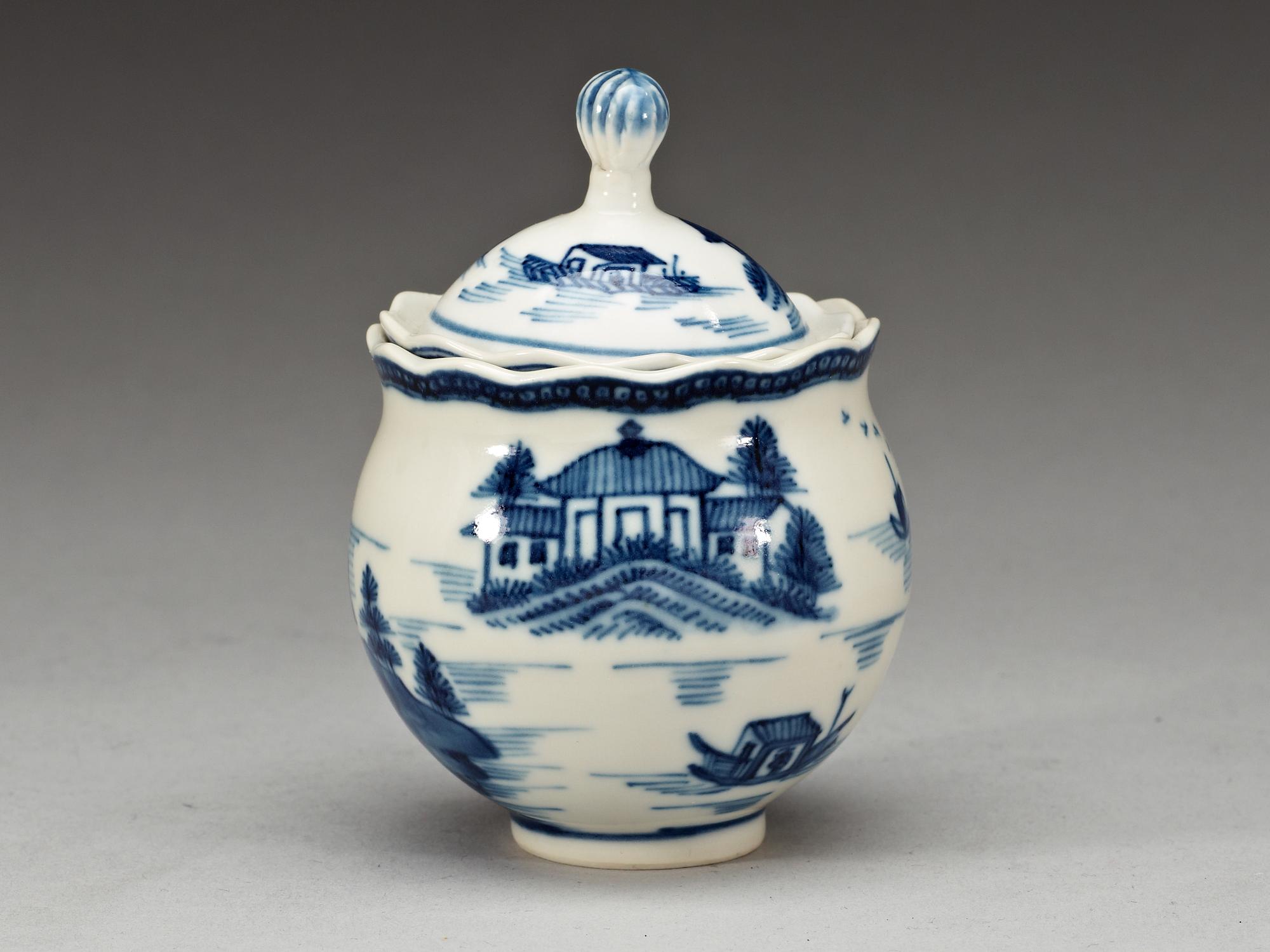 A set of 21 blue and white custard cups with covers, Qing dynasty, Qianlong (1736-95).