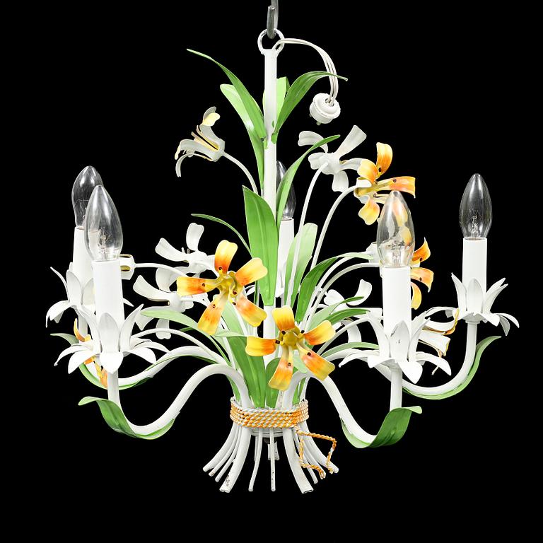 A pair of Italian ceiling lights, second half of the 20th Century.