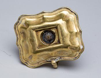 NATTLJUSSTAKE, mässing, 1700/1800-tal.