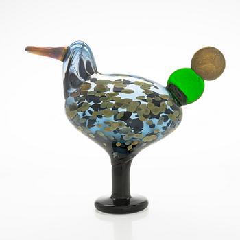 Oiva Toikka, a 'Kiikkuri' glass bird, signed Oiva Toikka Nuutajärvi 1995.