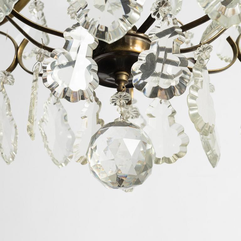 Chandelier, Rococo style, 20th century.