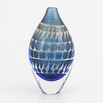 Ingeborg Lundin, a glass vase, Orrefors.