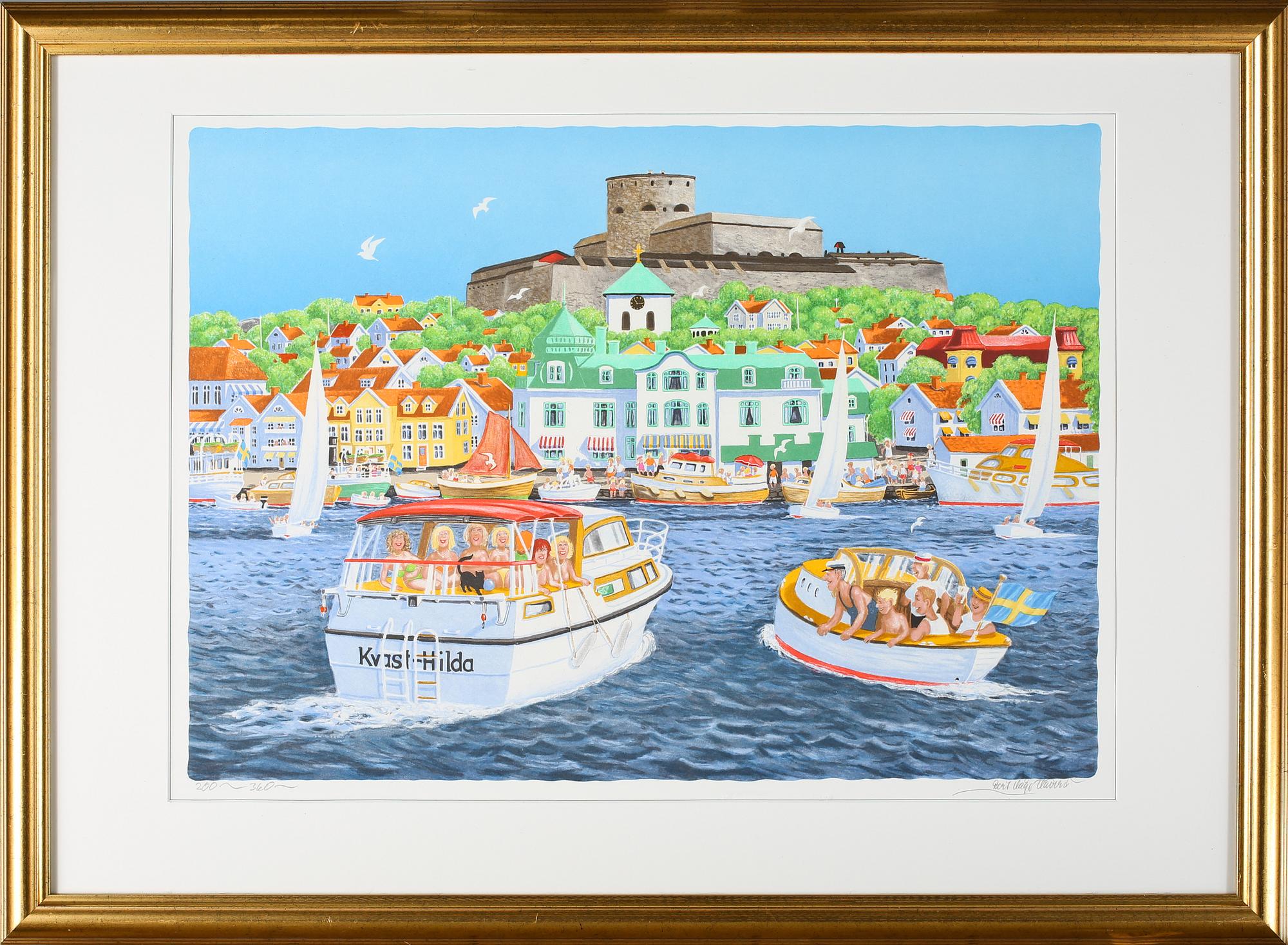 BERT  HÅGE HÄVERÖ, färglitografi, signerad och numrerad 200/360.