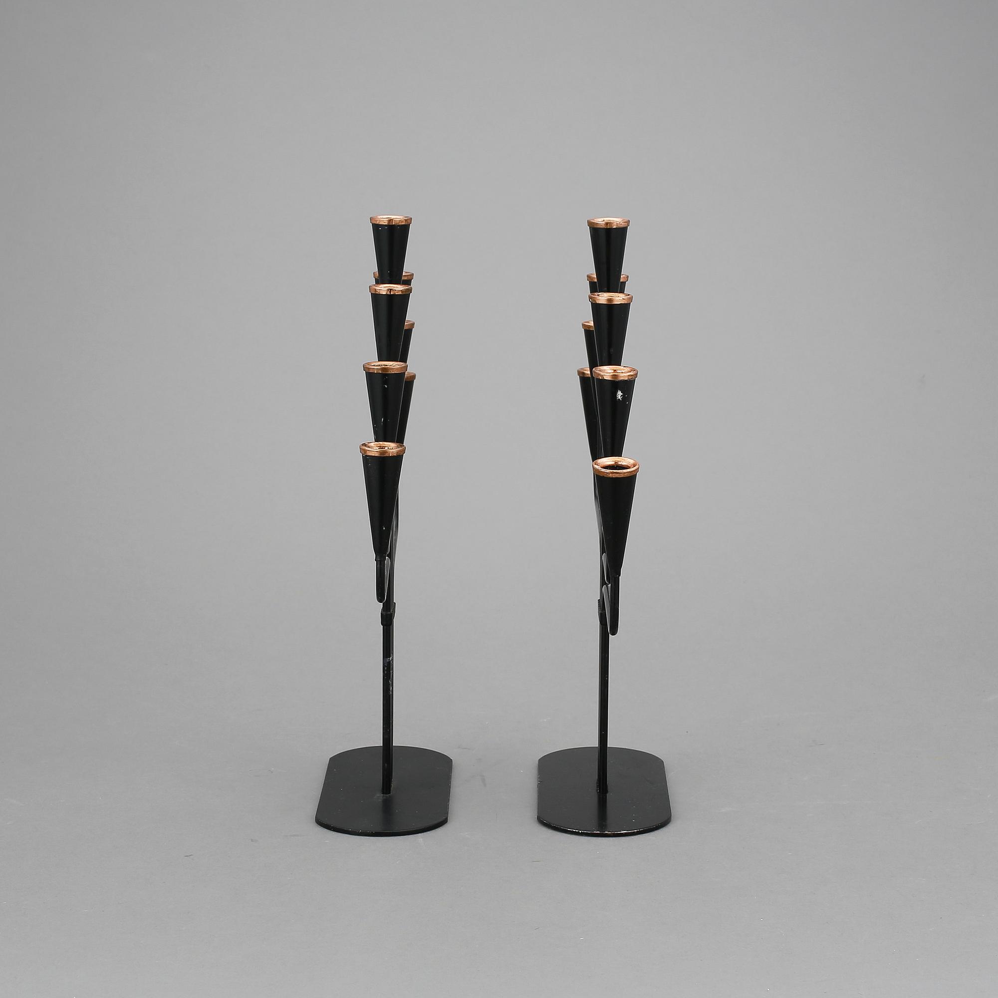 KANDELABRAR, ett par, Gunnar Ander, Ystad Metall.