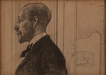 CARL LARSSON, etsning, ej signerad.