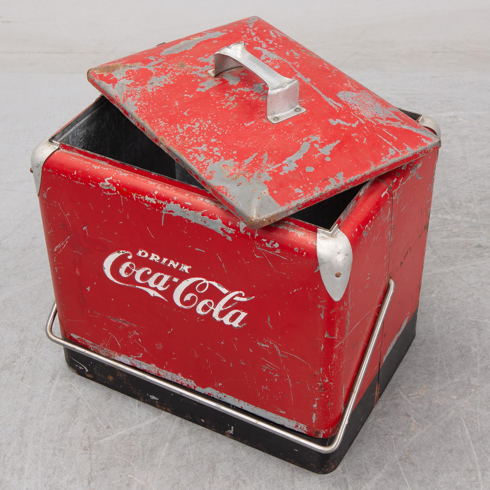 A Coca Cola ice box mid 1900's.