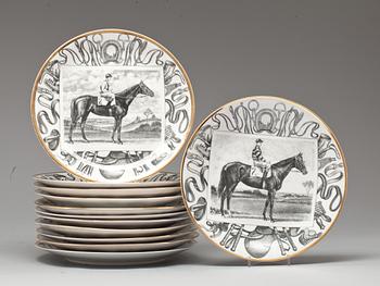 TALLRIKAR, 12 st, porslin, Fornasetti.