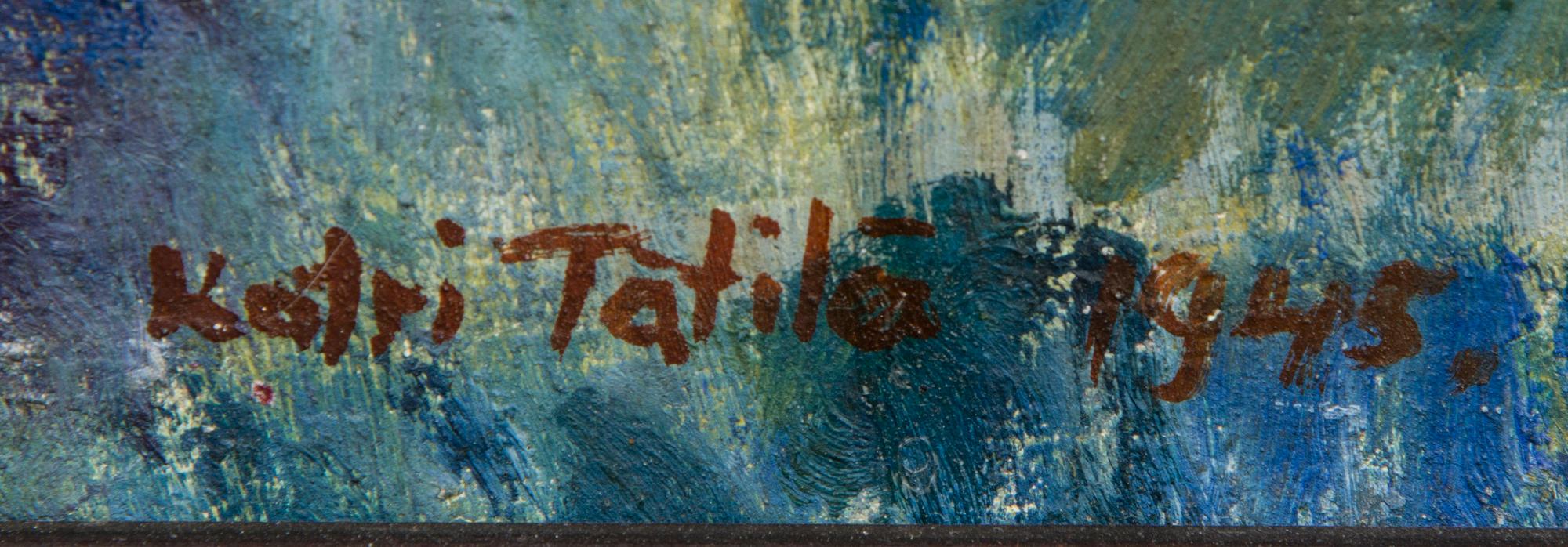 KATRI TÄTILÄ, öljy kankaalle, signeeratu ja päivätty 1945.
