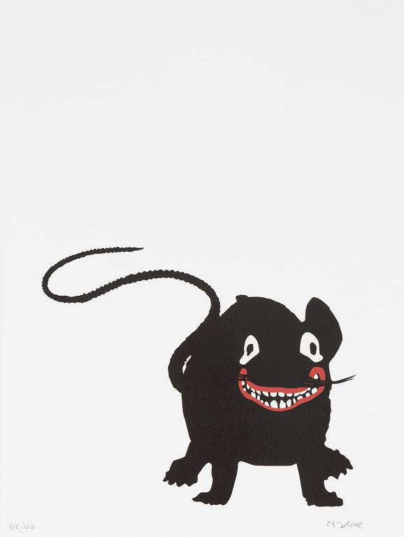 Makode Linde, litografi med UV-lack, signerad och numrerad 108/120.