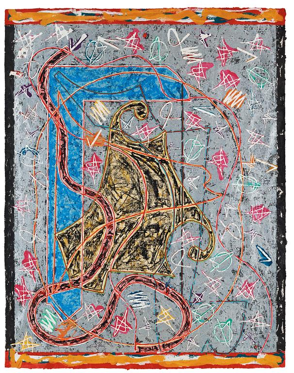 Frank Stella, "Imola Three II, State I", ur. "The Circuits Series".