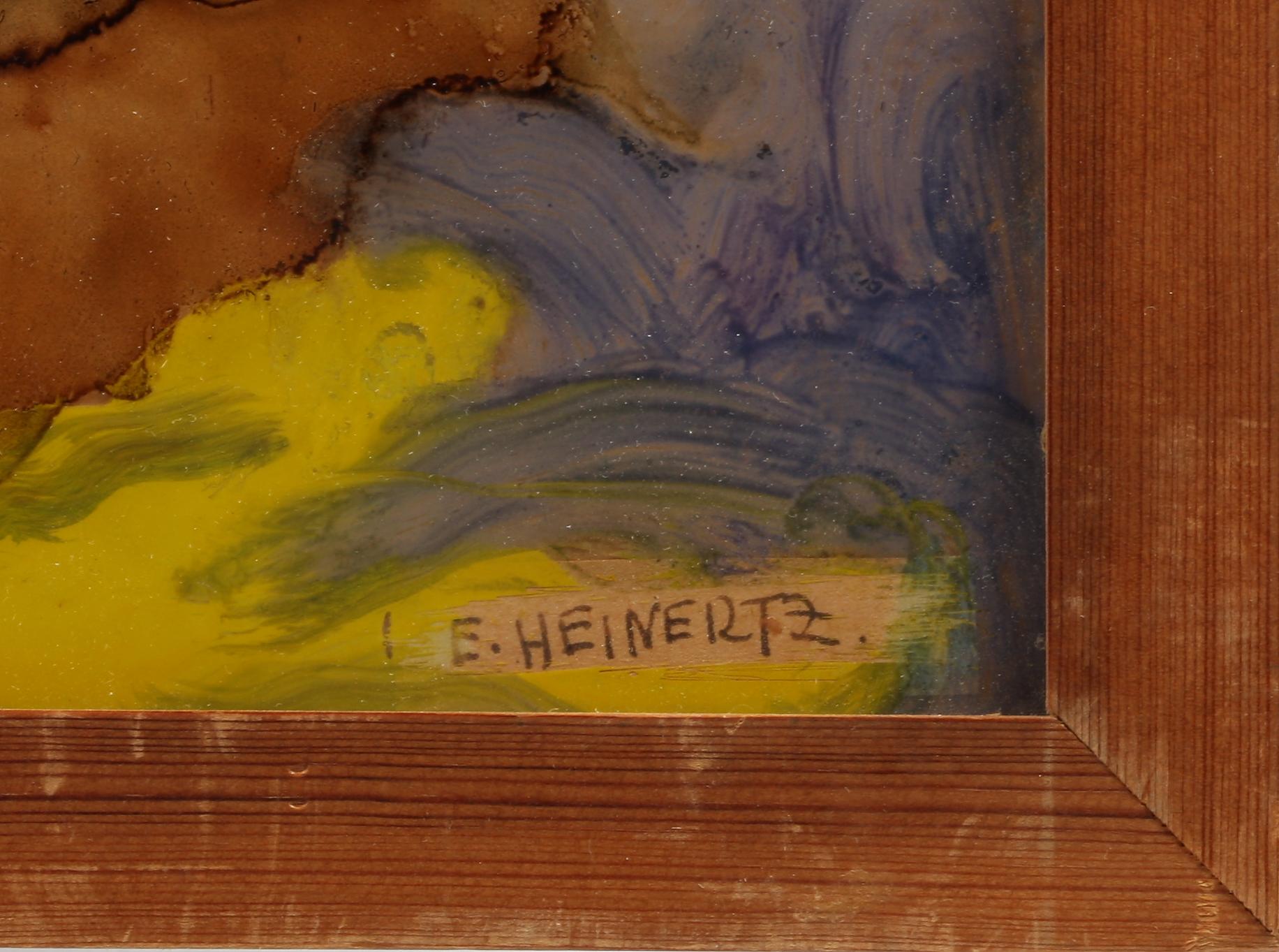 HEINERTZ, ERIK, olja glas, sign.