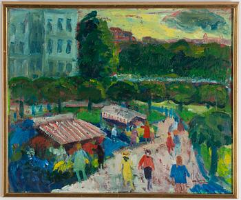 Margareta Wallin, oil on canvas, signed.