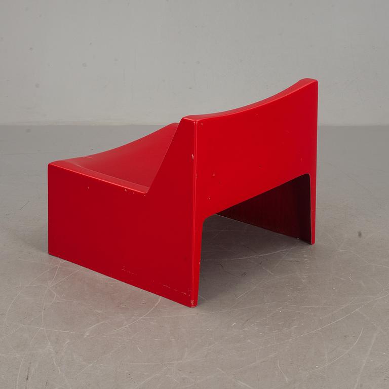 FÅTÖLJ, glasfiber. 1960/70-tal.