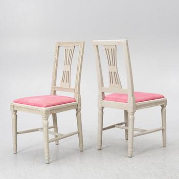 Stolar, 5 st, omkring år 1800, Sengustavianska.