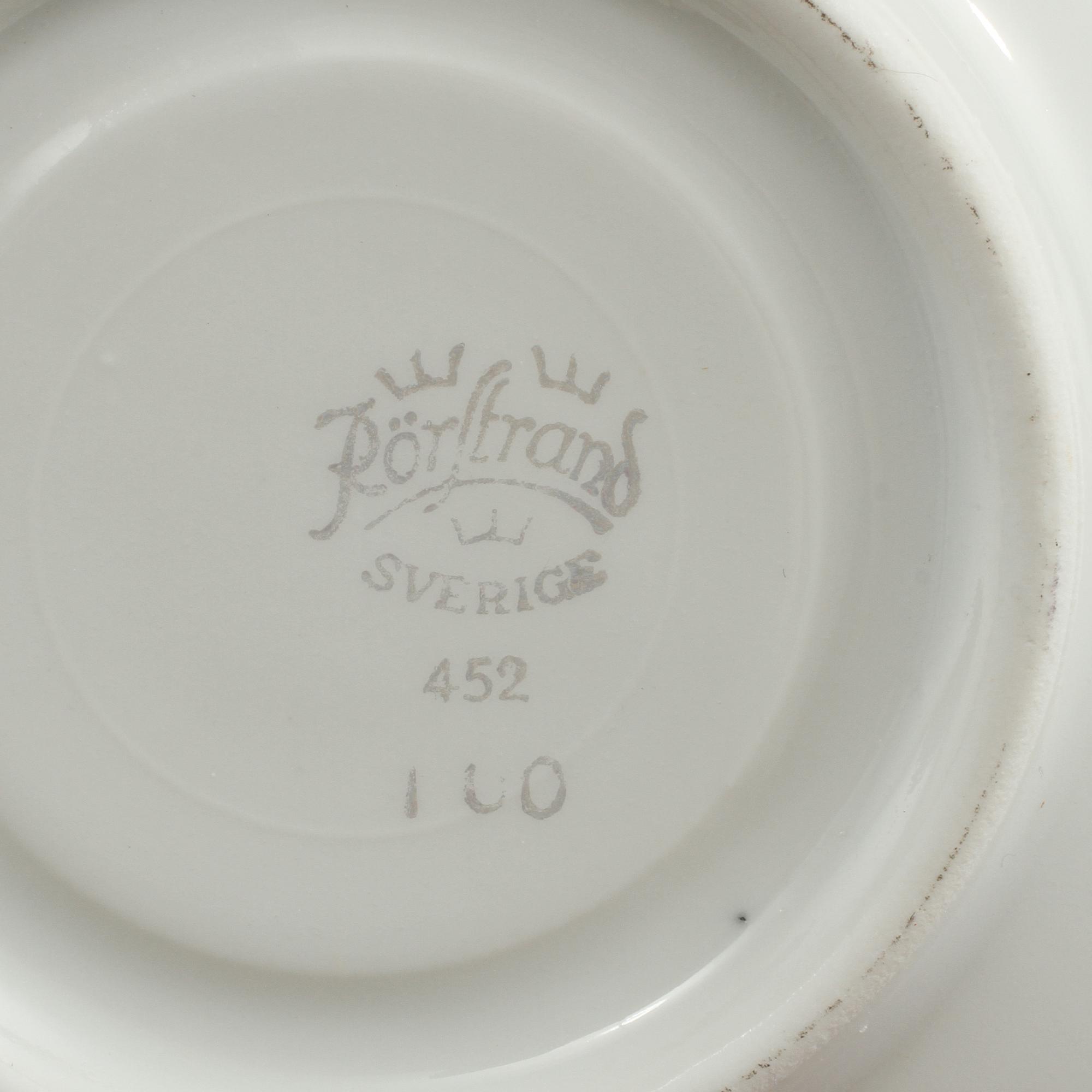 SERVISDELAR, 26 st, Louise Adelborg, Rörstrand, 1900-tal.