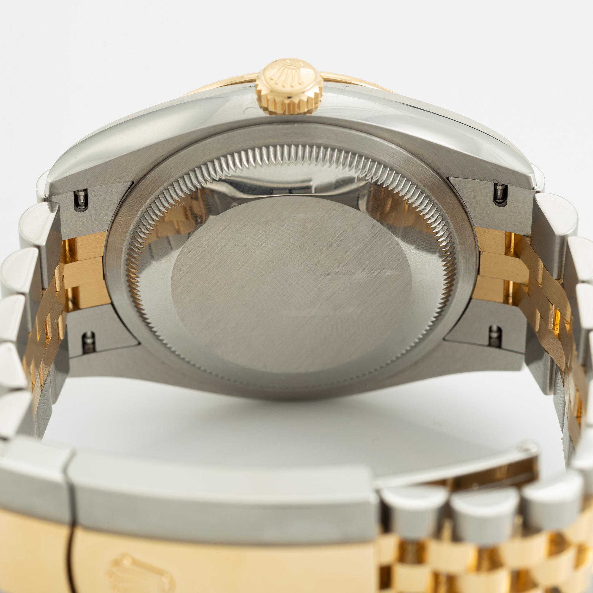 Rolex, Oyster Perpetual, "MOP Diamond Dial", Datejust 36, armbandsur, 36 mm.