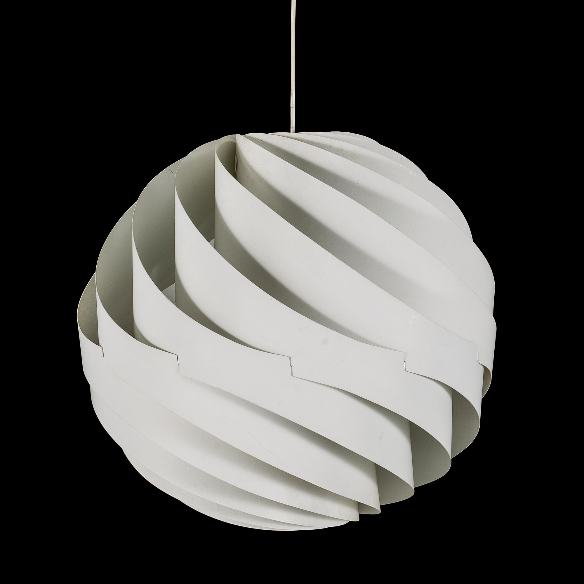 A "Turbo" ceiling lamp by Louis Weisdorf for Lyfa, Denmark, second half of the 20th century.