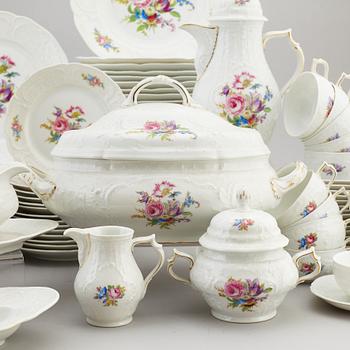 A Rosenthal 'Sanssouci' porcelain part coffee and dinner service, Germany, 20th century (76 pieces).