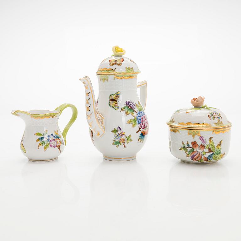 Herend, demitasse kaffeservis, 7 delar,  "Queen Victoria VBO", Ungern.