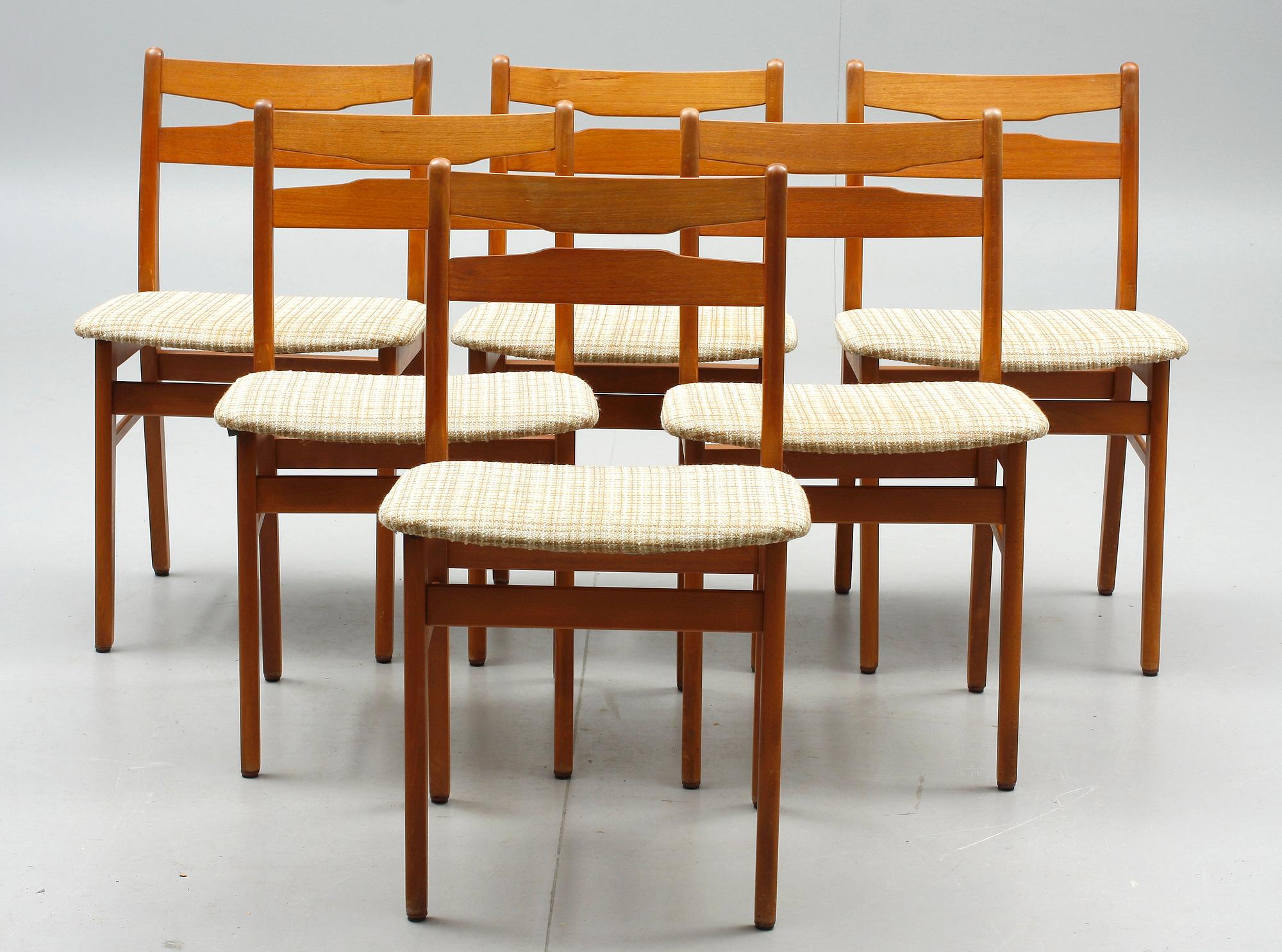 MATSALSMÖBEL, 7 delar, 1950/60-tal.