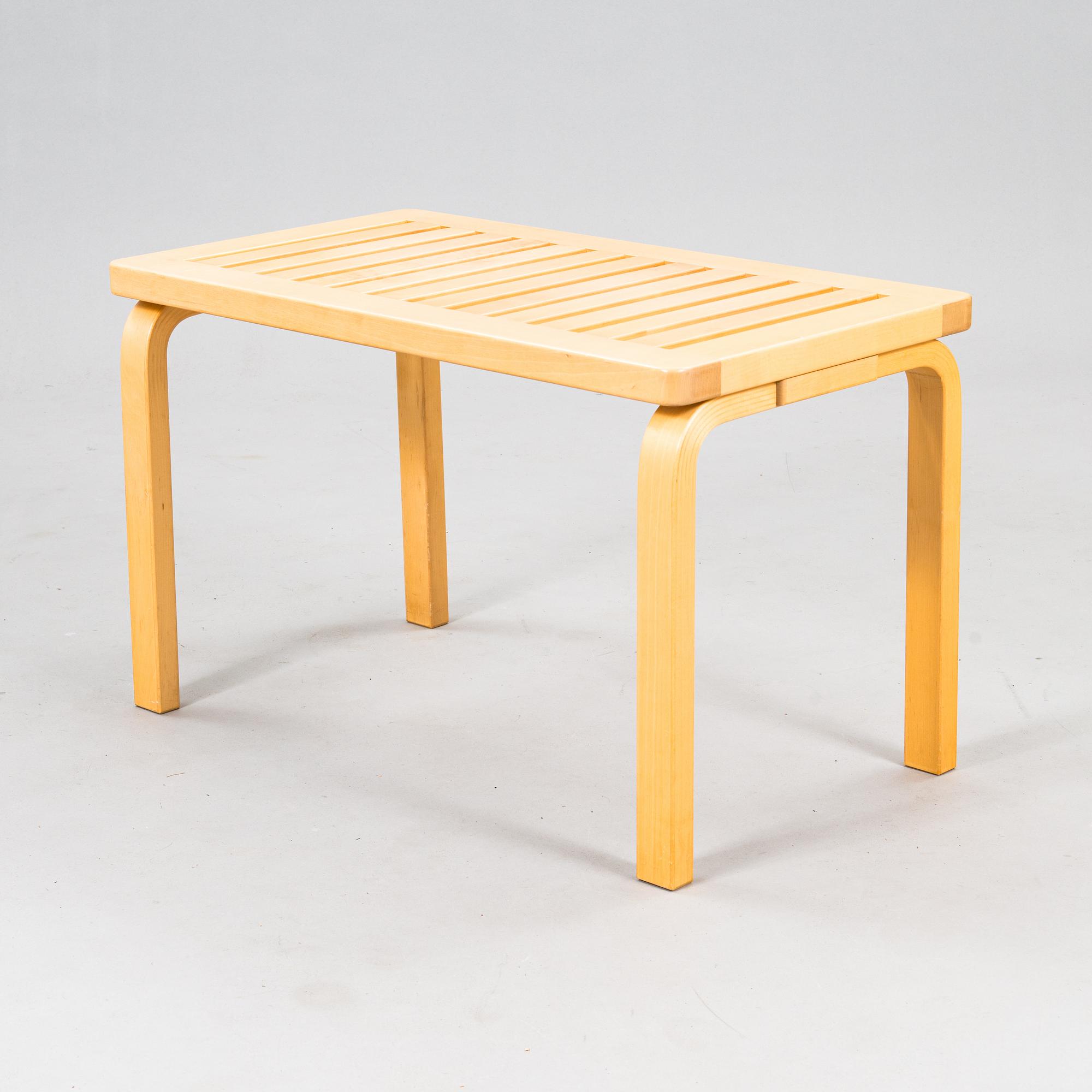 Alvar Aalto, ritiläpenkki, malli 153B, Artek.