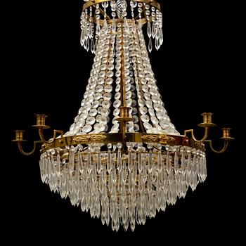 A second half of the 20th century Gustavian style chandelier.