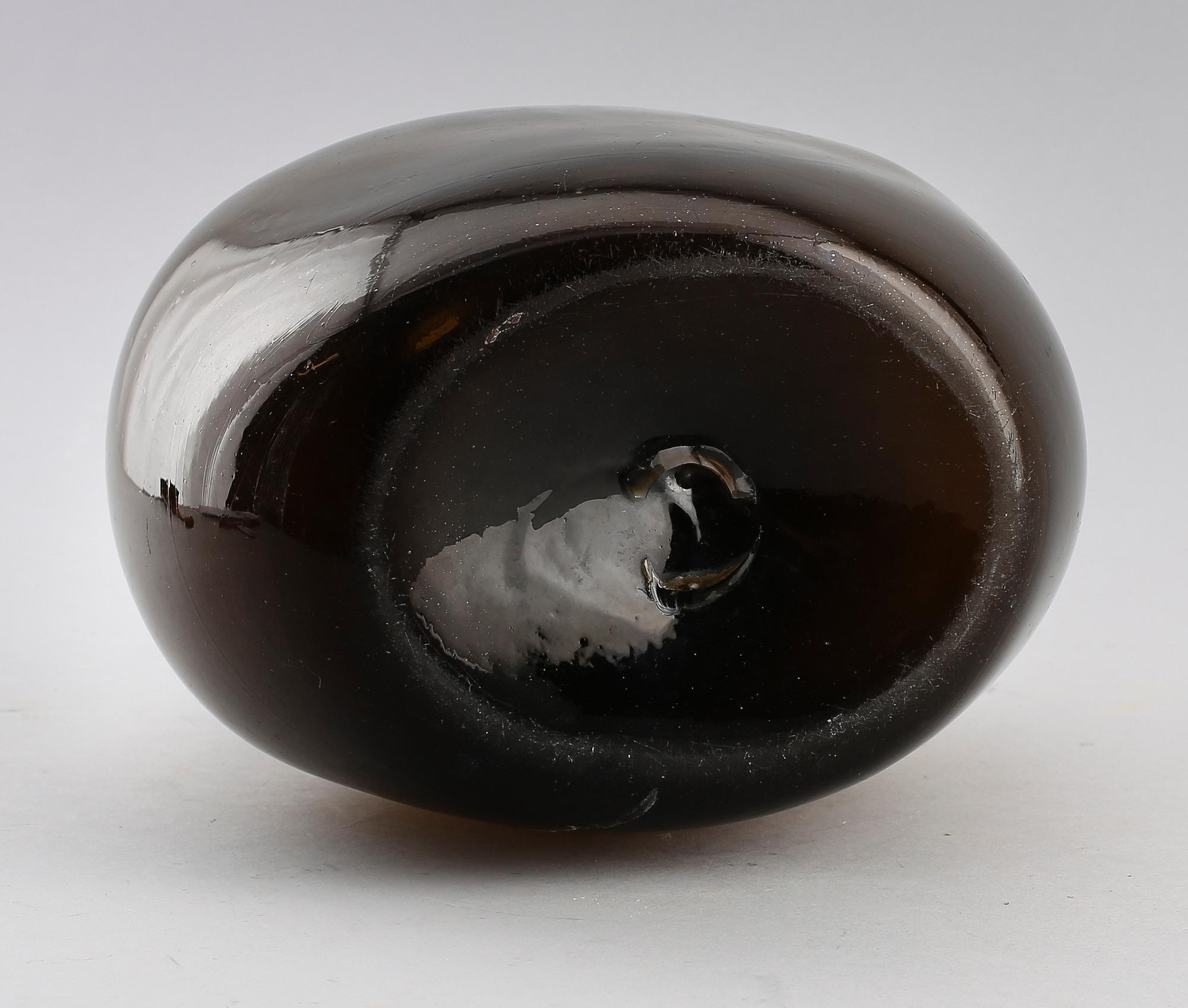 FLASKA, glas, sannolikt 1800-tal.