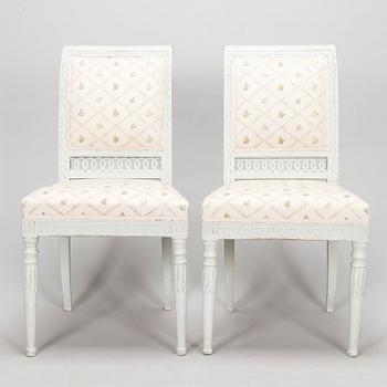 A set of four Swedish chairs from around 1820s.