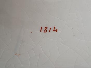 URNOR med LOCK, ett par, porslin. Frankrike, sent 1800-tal.