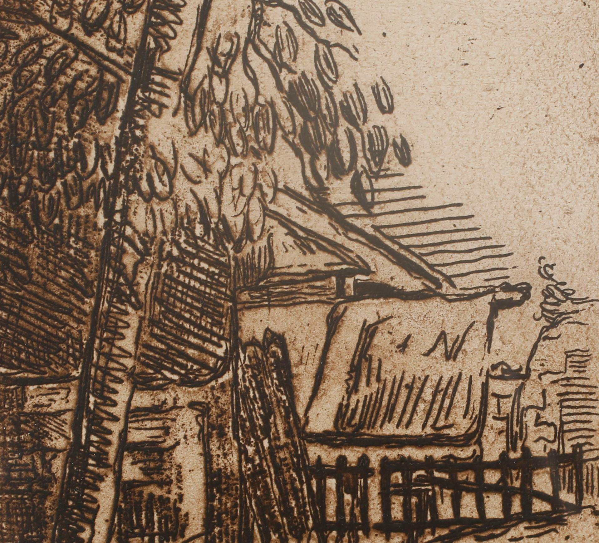 PAUL CÉZANNE, two etchings, not signed, posthumous prints.