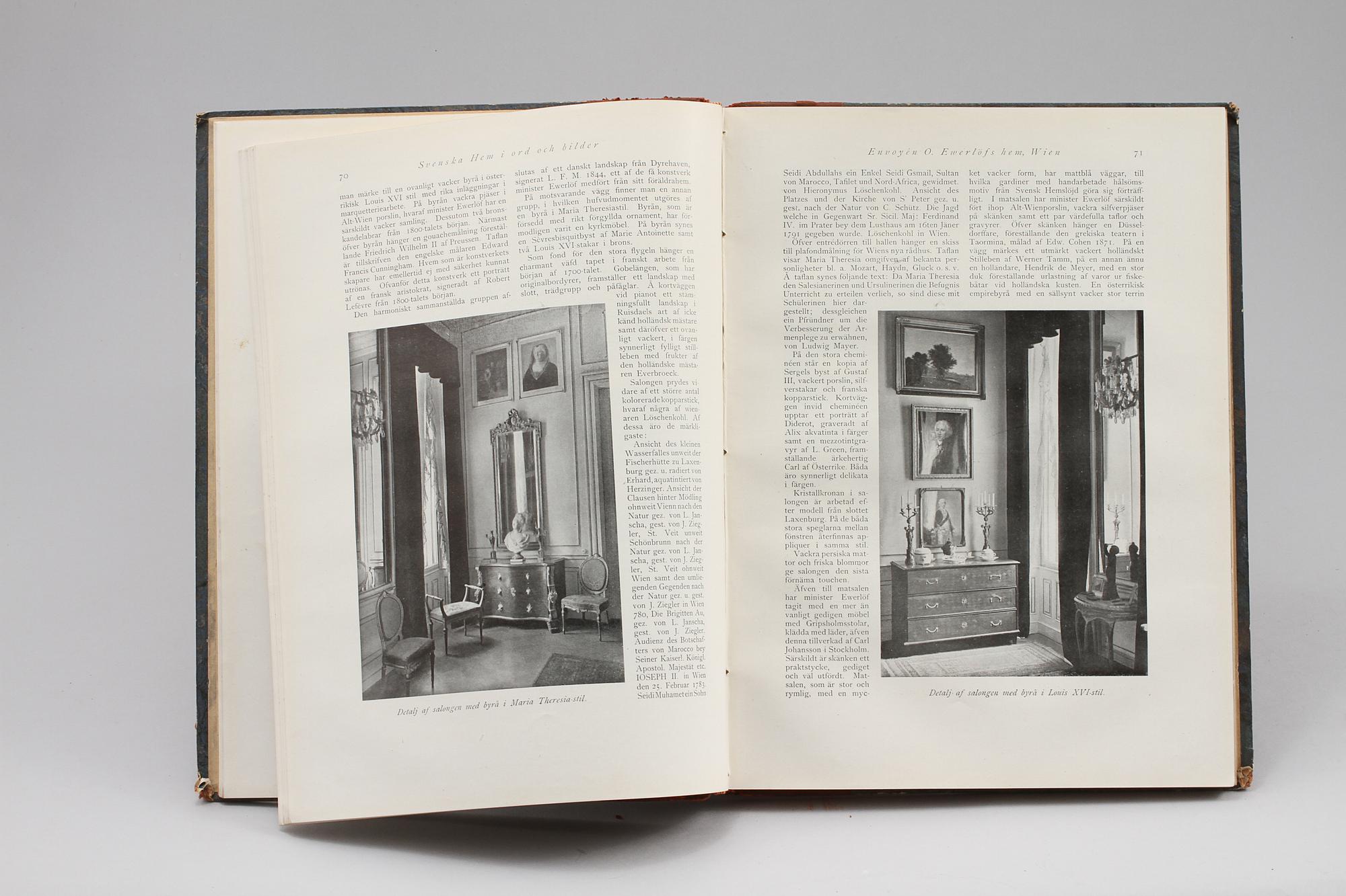 BOKVERK, 9 volymer, "Svenska Hem i Ord och Bilder", 1910/1920-tal.