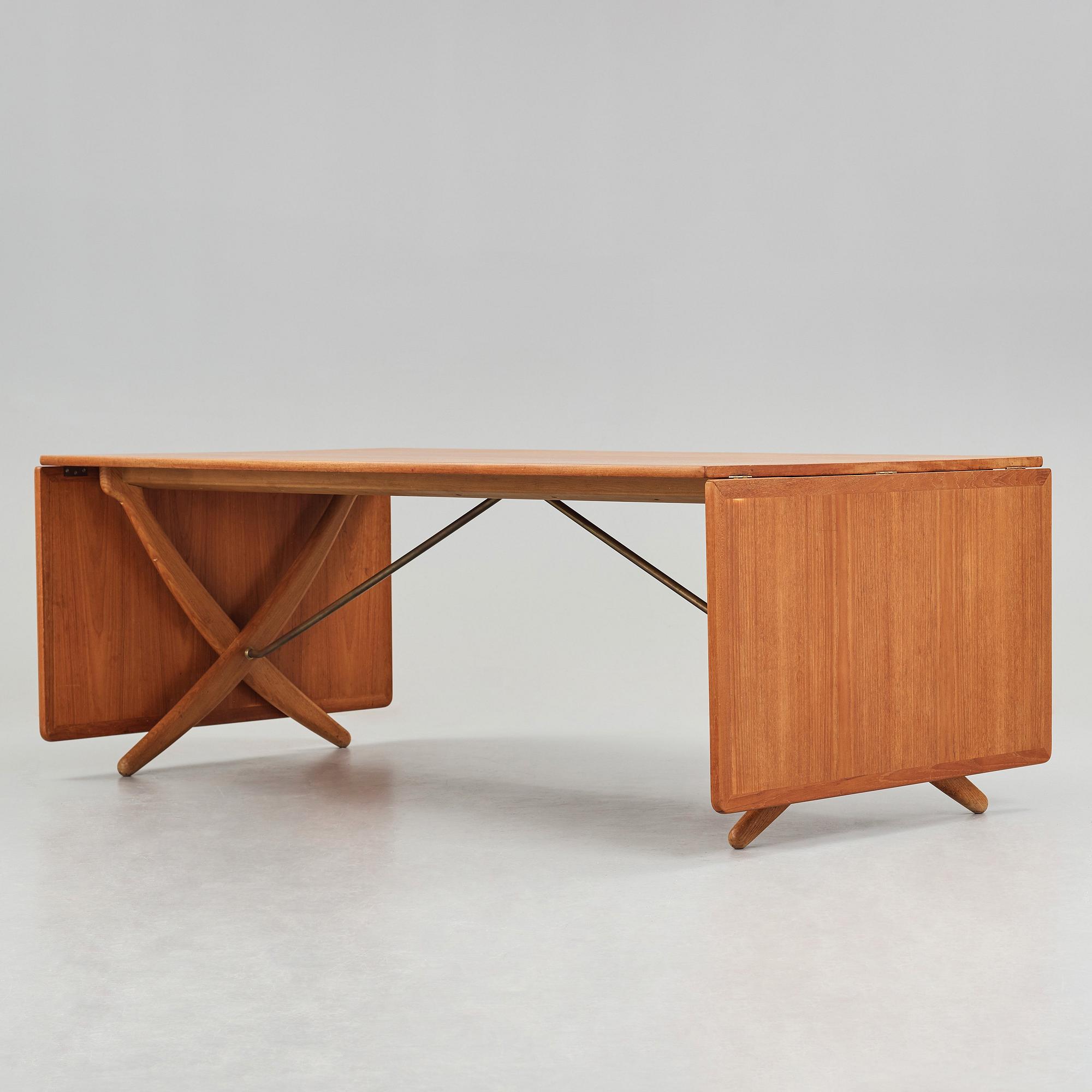 Hans J. Wegner, matbord med klaffar, Andreas Tuck, AT-314, Danmark 1950-60-tal.