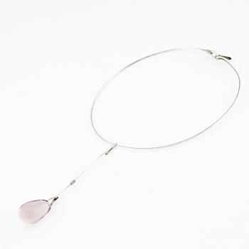 Vivianna Torun Bülow-Hübe, halssmycke och örhängen, utförda i egen studio 1950-tal, silver.