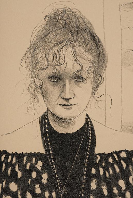 David Hockney, "Celia, 8365 Melrose Ave. Hollywood".