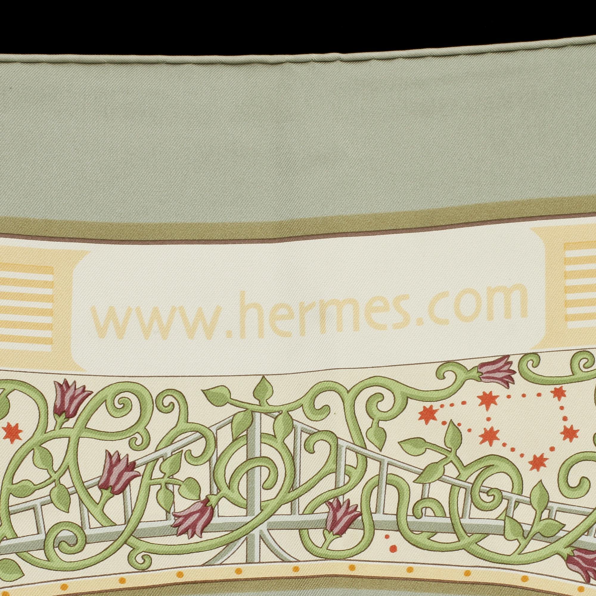 SCARF, siden, "www.hermes.com", design Christine Henry, Hermès, Paris.