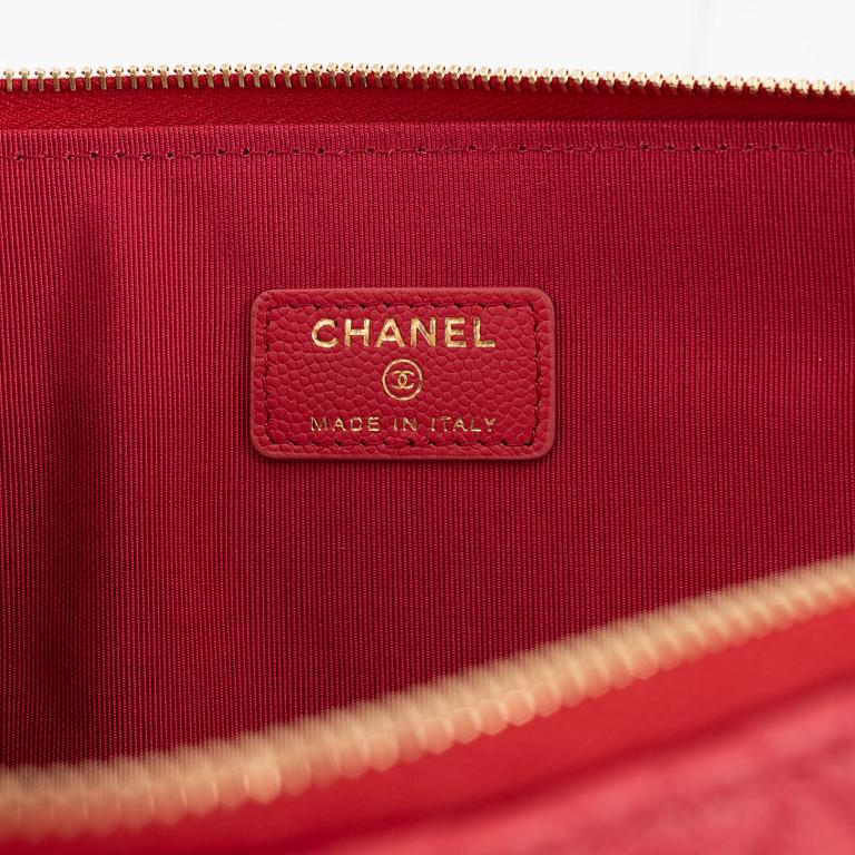 Chanel, a red leather clutch, 2017-2018.