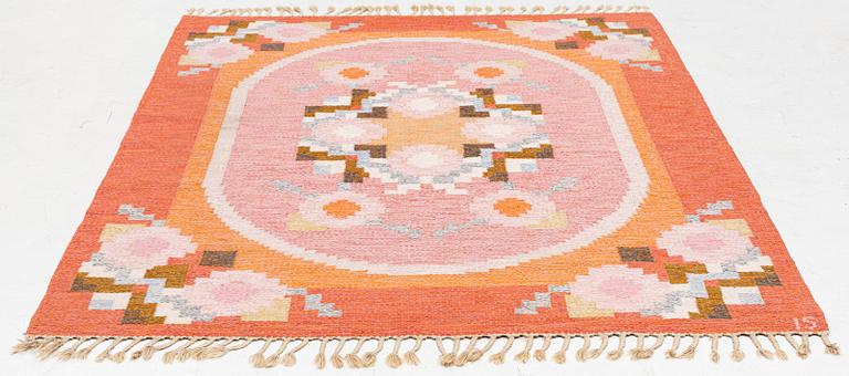 Ingegerd Silow, rölakan, signerad IS, ca 230 x 170 cm.