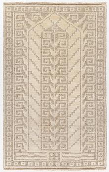 Märta Måås-Fjetterström, a 'Vita spetsporten' carpet, knotted pile, signed AB MMF, c. 220 x 136 cm.