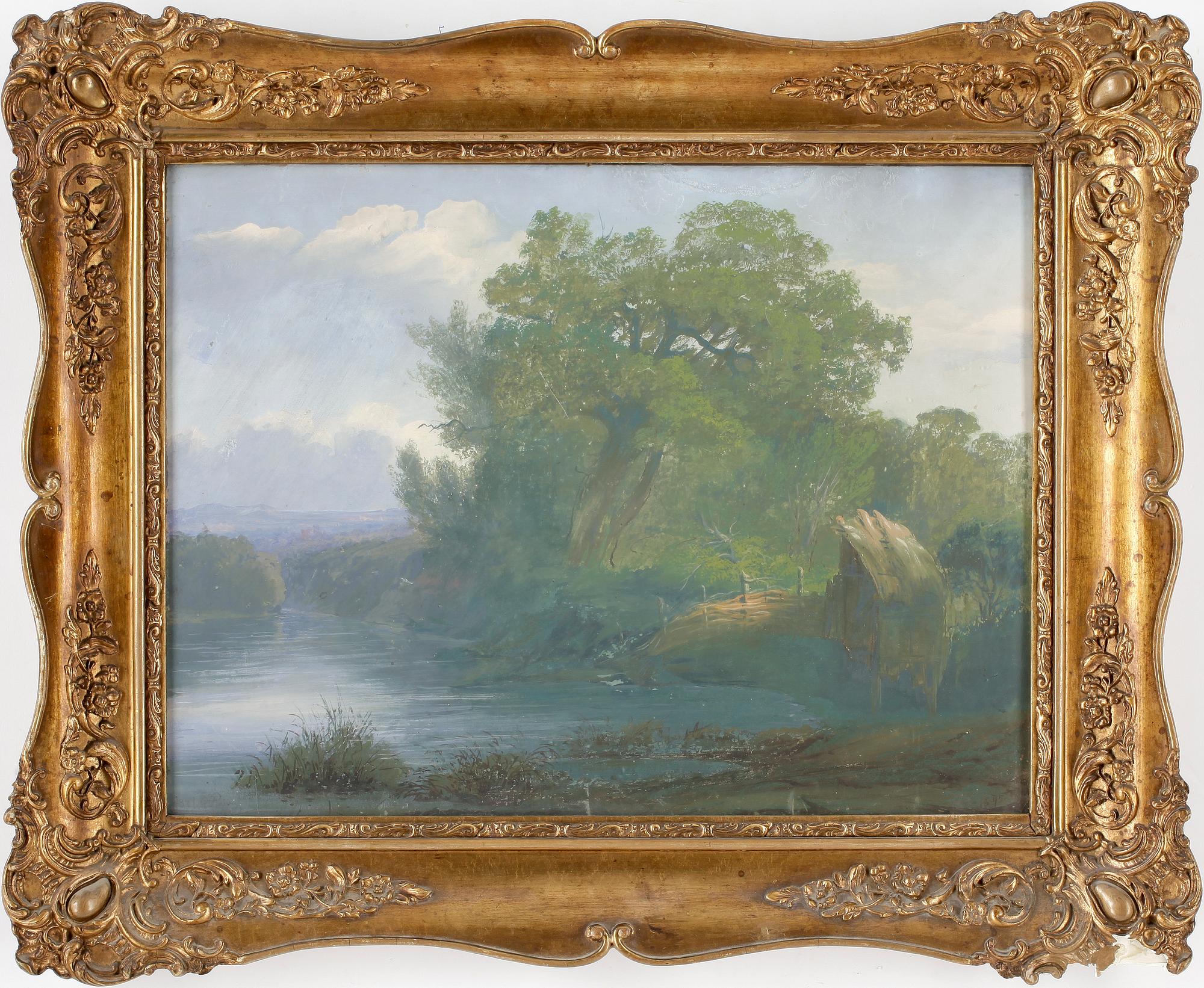 OKÄND KONSTNÄR, Gouache, otydligt signerad o daterad 1847.