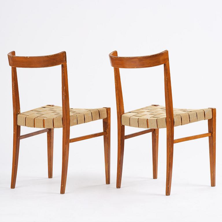Bruno Mathsson, a pair of "BB" chairs, Firma Karl Mathsson, Värnamo, 1930s.