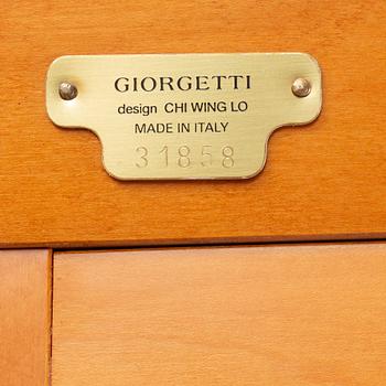 Chi Wing Lo, three 'Oli' cherry wood cabinets, Giorgetti, Italy.