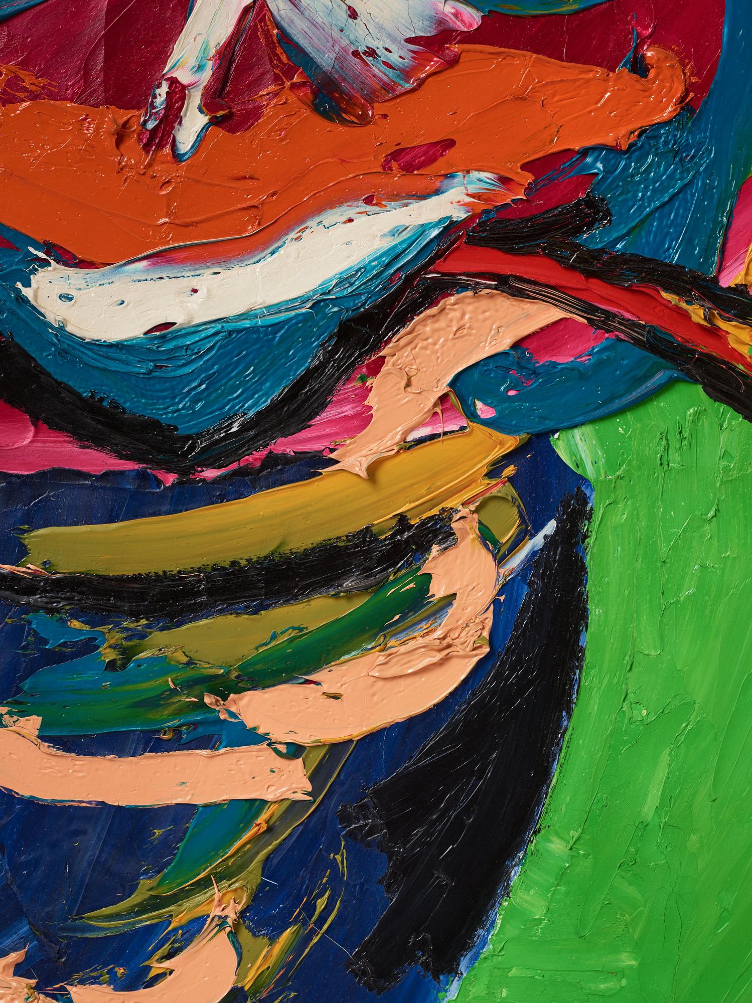 Karel Appel, ”Femme a la pipe”.