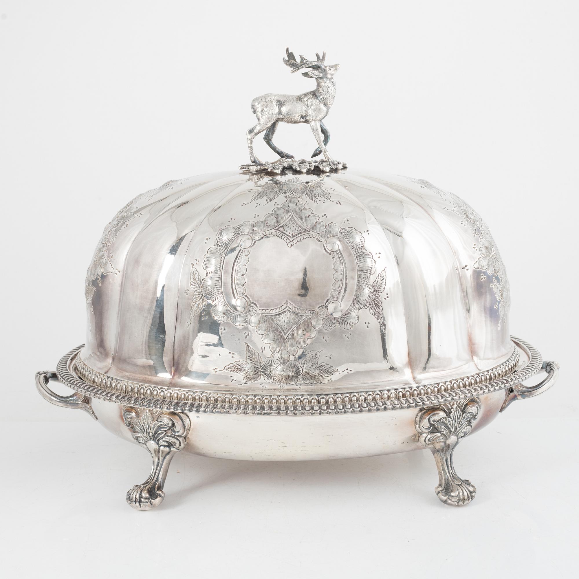 Stekfat med huv, pläter, 1800-talets andra hälft.