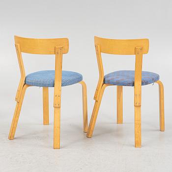 Alvar Aalto, stolar, 6 st, modell 69, Artek, Finland.