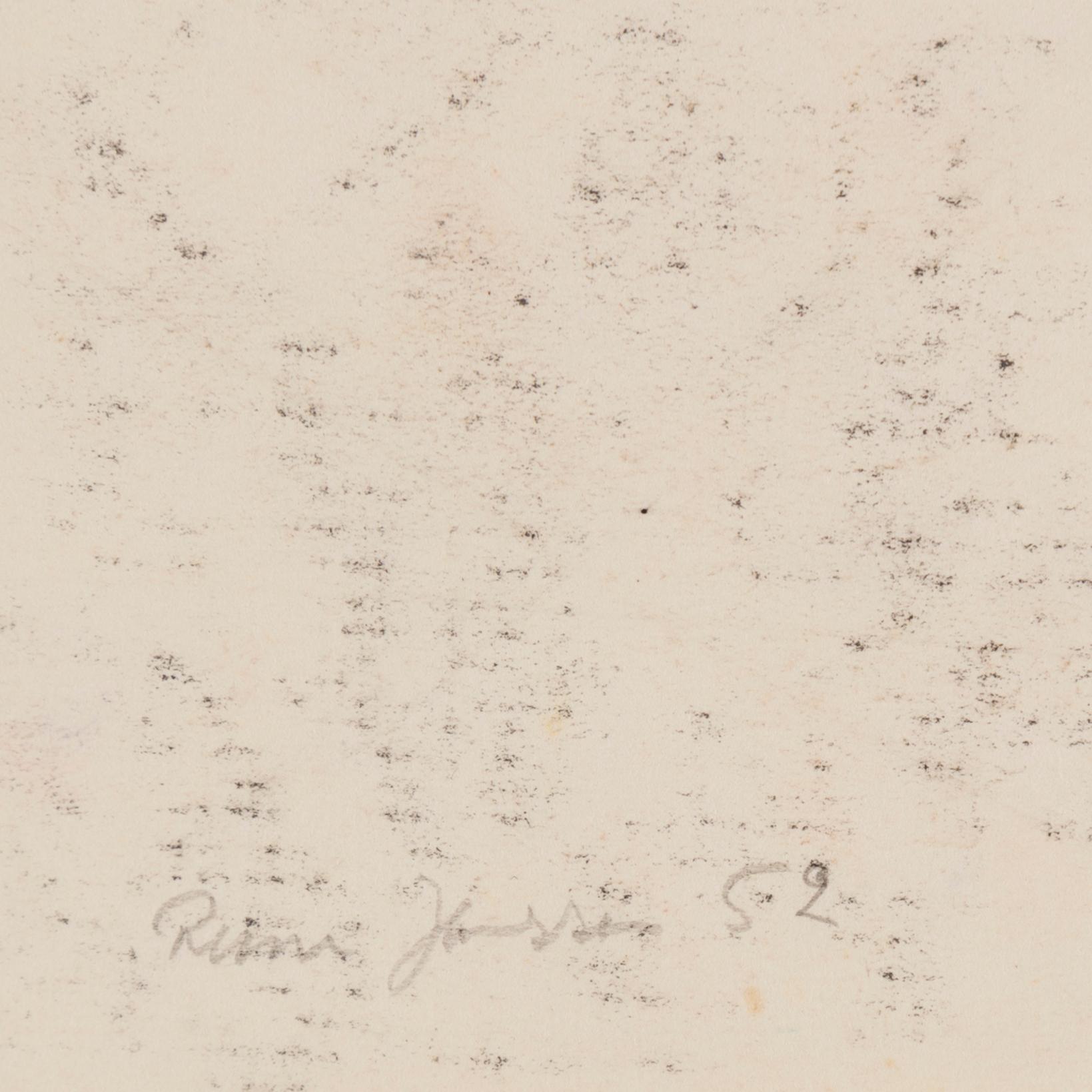 RUNE JANSSON, blandteknik, 2 st, den ena signerad och daterad -50.