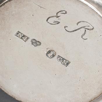 PARTI SILVER, 6 st, Sverige, 1800-1900-tals. Vikt ca 284,6 g.