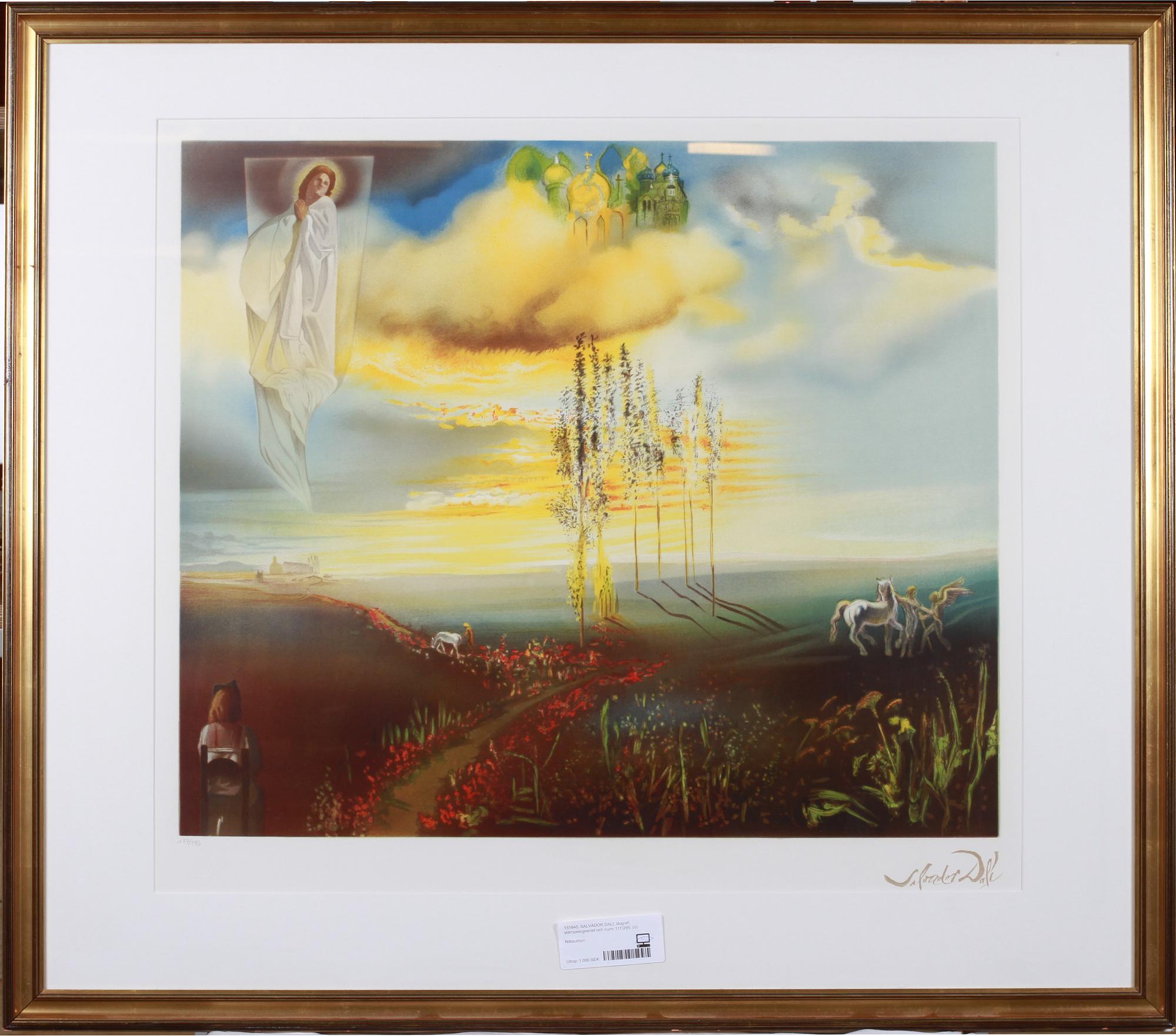 SALVADOR DALI, efter, färglitografi, stämpelsignerad och numr 117/295.